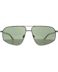 Calvin Klein - Aviator Matte Light Gunmetal Ck23126S - Lyst