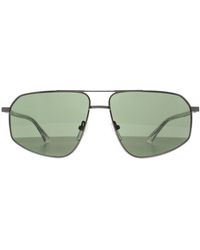 Calvin Klein - Aviator Matte Light Gunmetal Ck23126S - Lyst