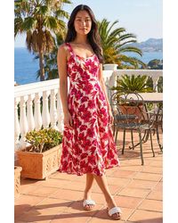 Roman - Petite Floral Strappy Midi Dress - Lyst