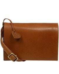 NiNa Amora - 'Chiara' Conker & Dark Tan Leather Cross Body Bag - Lyst