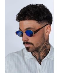 SVNX - Rounded Oval Metal Frame Sunglasses - Lyst