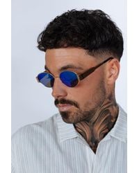 SVNX - Rounded Oval Metal Frame Sunglasses - Lyst