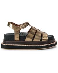 Kurt Geiger - Leather Orson Fisherman Sandals - Lyst