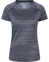 Mountain Warehouse - 'Endurance' Striped Tee Sun Protection Everyday Gym T-Shirt - Lyst