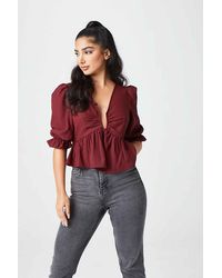 Urban Bliss - U Bar Empire Peplum Top - Lyst