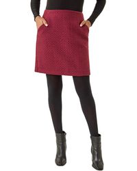 Roman - Boucle Textured A-Line Skirt - Lyst