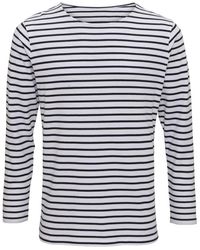 Asquith & Fox - Mariniere Coastal Long Sleeve T-Shirt Cotton - Lyst