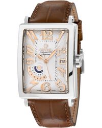 Gevril - Avenue Of America's Ss Case, Dial, Genuine Italian Handmade Leather Strap - Lyst