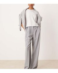 ASOS - Tall Tailored Wide Leg Trousers With Pleat Detail - Lyst