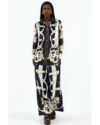 Msn-Collection - Printed Shirt And Wide-Leg Trouser Set - Lyst