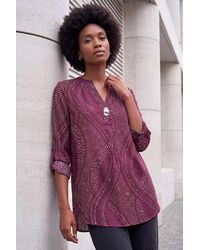 Roman - Spot Print Longline Top - Lyst