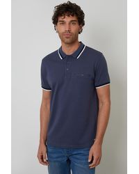 Threadbare - Jetted Pocket Cotton Polo Shirt - Lyst