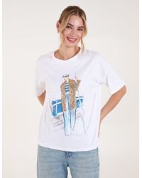 Blue Vanilla - Sequin Cruise T-Shirt - Lyst