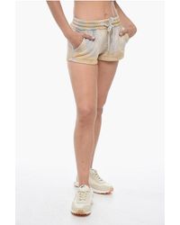 Off-White c/o Virgil Abloh - Laundry Acid Wash Effect Shorts With Drawstring Waist - Lyst