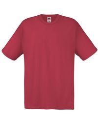 Fruit Of The Loom - Original Short Sleeve T-Shirt (Brick) Cotton - Lyst