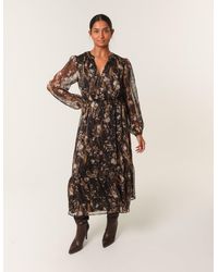 Blue Vanilla - Button Front Midi Dress - Lyst