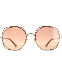 Chloé - Chloé Aviator Gradient Ch0042S Metal (Archived) - Lyst