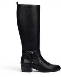 Pikolinos - Kniehohe Schwarze Lederstiefel Für Frauen – Daroca - Lyst
