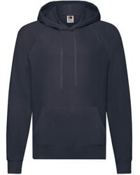 Fruit Of The Loom - Lichtgewicht Capuchontrui Voor Volwassenen (deep Navy) - Lyst