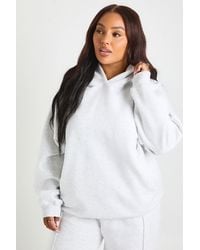 Boohoo - Plus Core Basic Raglan Seam Oversized Hoodie - Lyst