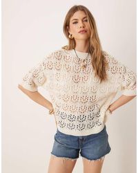 ASOS - Open Stitch Relaxed T-Shirt - Lyst