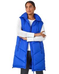 Roman - Quilted Hooded Gilet - Lyst