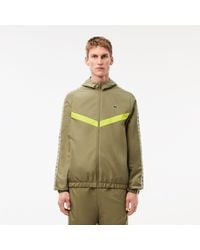 Lacoste - Tennis Track Jacket Met Monogram In Khaki - Lyst