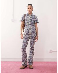 Wrangler - Co-Ord Bootcut 70S Print Jeans - Lyst