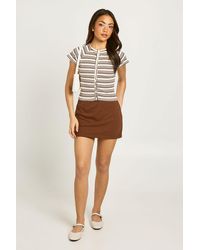 Boohoo - Basic Jersey Skort - Lyst