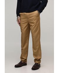 BoohooMAN - Tall Straight Fit Tailored Trousers - Lyst