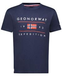 GEOGRAPHICAL NORWAY - Herren-kurzarm-t-shirt Sy1355hgn - Lyst