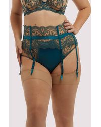 Dita Von Teese Lingerie - Severine Shady Spruce Suspender Curve - Lyst