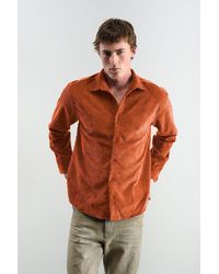 Giesto - Oversized Velvet Shirt - Lyst