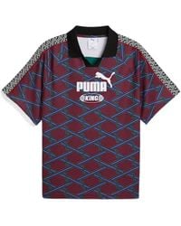 PUMA - King Ruby Shimmer Jersey Top - Lyst
