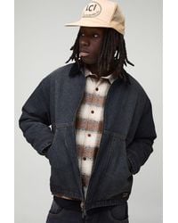 BoohooMAN - Oversized Boxy Washed Panelled Jean Jacket - Lyst