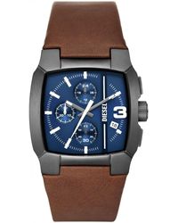 DIESEL - Cliffhanger Watch Dz4641 Leather (Archived) - Lyst