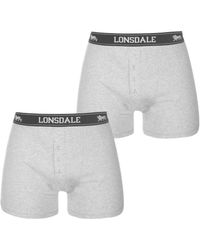 Lonsdale London - 2 Pack Cotton Boxers - Lyst