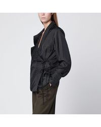 Dries Van Noten - Wrap Shirt With Jacquard Texture - Lyst