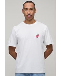 BoohooMAN - Regular Fit Chilli Embroidered T-Shirt - Lyst
