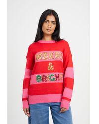 Brave Soul - Sequin Christmas Jumper - Lyst