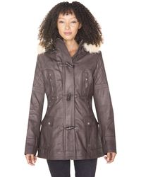 Infinity Leather - Quilted Parka Jacket-Brussels - Lyst