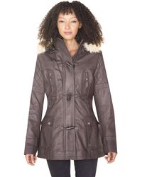 Infinity Leather - Quilted Parka Jacket-Brussels - Lyst