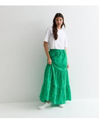 Gini London - Tiered Lace Embroidered Long Skirt New Look) - Lyst