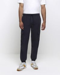 River Island - Washed Cargo joggers - Lyst