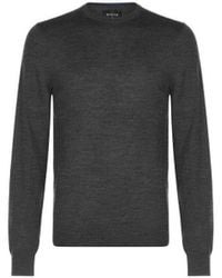 Howick - Merino Crewneck Sweatshirt In Charcoal - Lyst