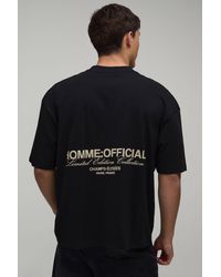 BoohooMAN - Oversized Boxy Homme Rubber Print T-Shirt - Lyst