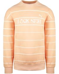 PUMA - X Michael Lau Long Sleeve Crew Neck Peach Herren Grafik Sweatshirt 530359 26 - Lyst