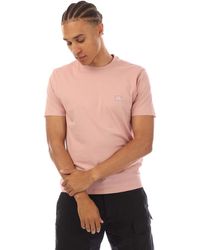C.P. Company - 30/1 Jersey Logo Patch T-shirt In Roze - Lyst