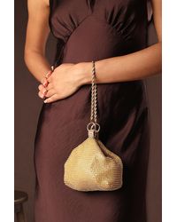 Where's That From - 'Lore' Diamante Pouch Bag With Chain Detail Handle - Lyst