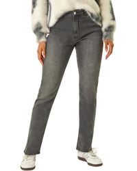 Roman - Slim Leg Stretch Mom Jeans - Lyst